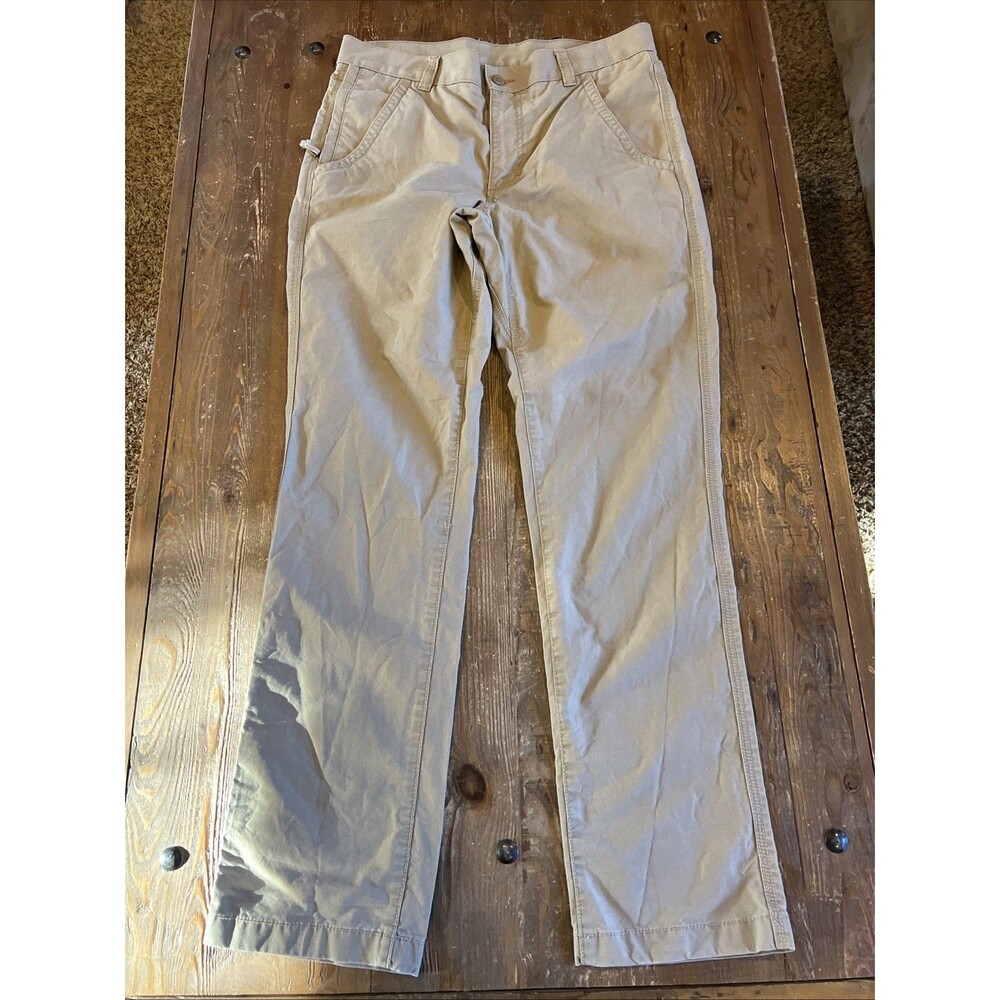 L.L.Bean Allagash Pants Men’s 34x34 Khaki Ripstop Hiking Utility Standard Fit